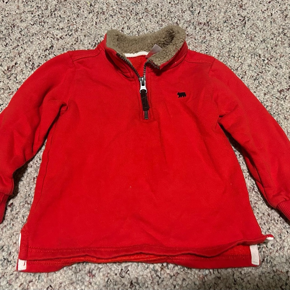 Carter's Red Fleece-Lined Kids Hoodie